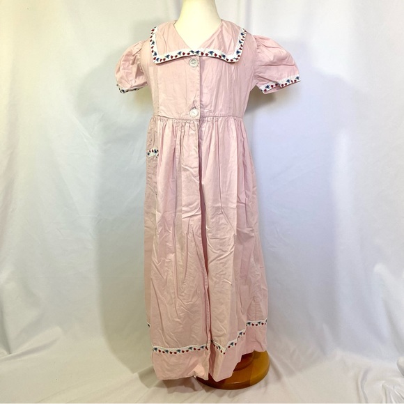 Vintage Other - Vintage 1950’s Pink Cotton Dressing Gown Small Medium Robe Heely’s Originals